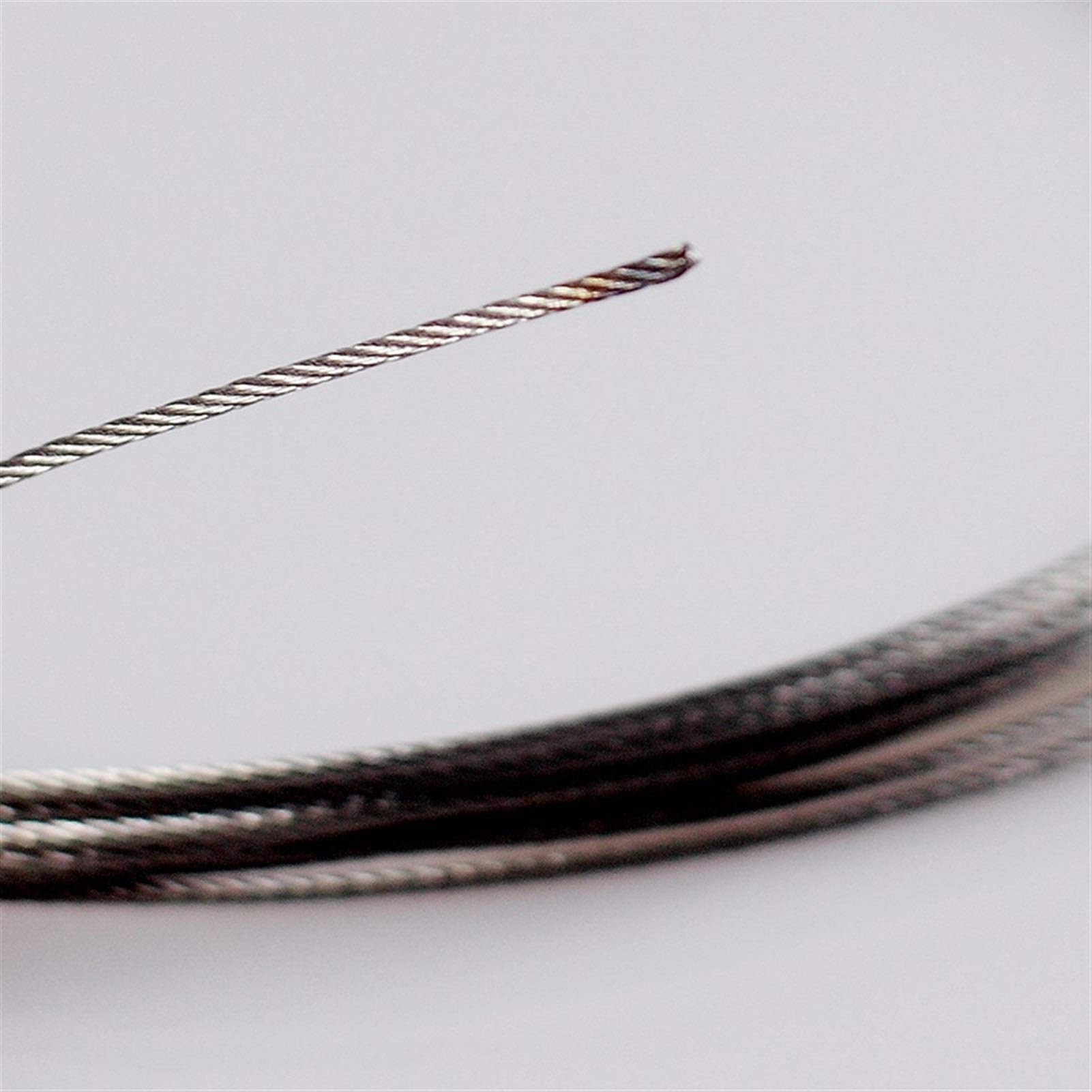 304 fune metallica del cavo dell'acciaio inossidab 50 M/100 M 1.5mm 1.8mm 2mm 304 Corda In Acciaio Inox Fune Metallica Alambre Cavo Più Morbido Cavo di Sollevamento pesca 7X7 Struttura 892(1.8mm 100M)