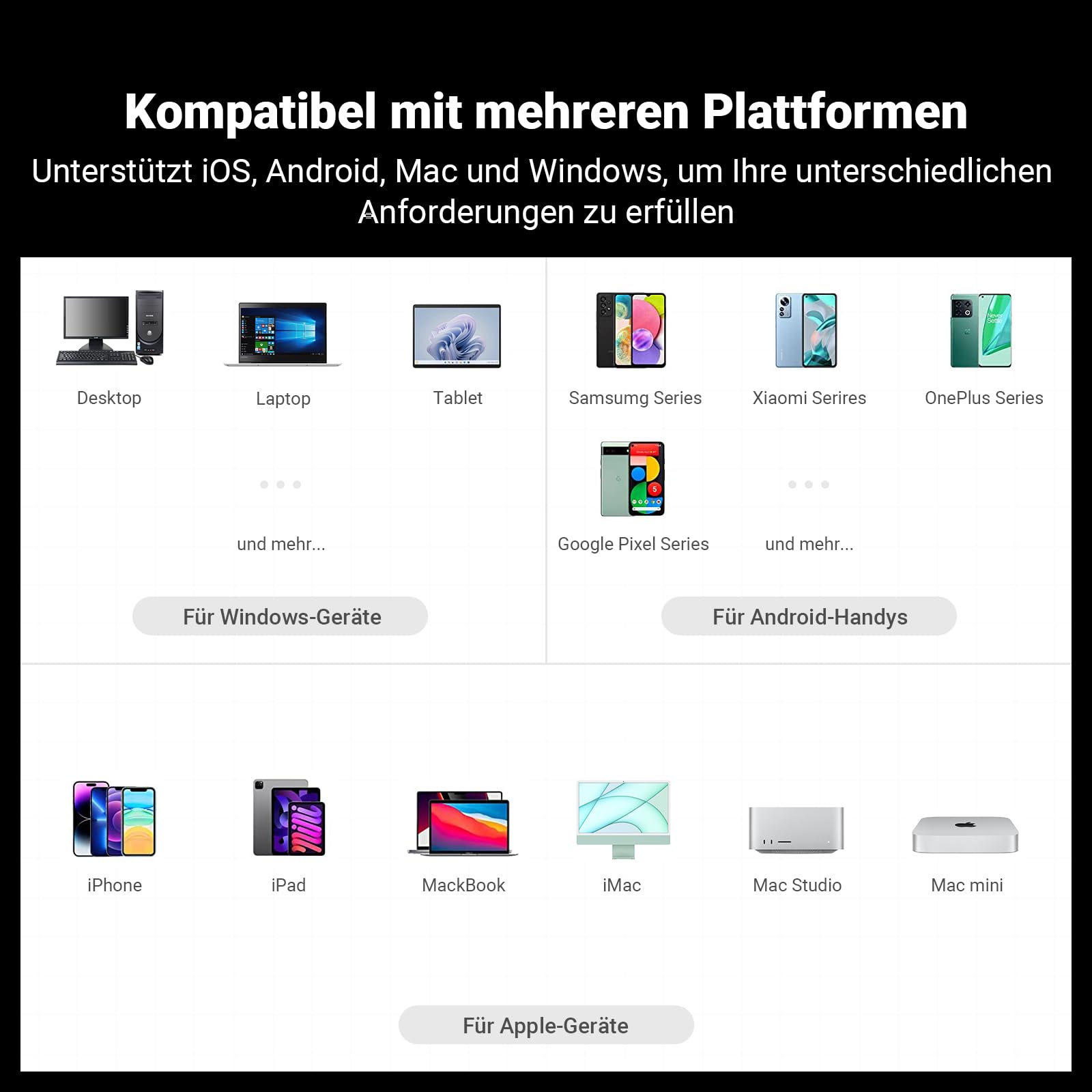 Fosi Audio DS2 Kopfhörerverstärker DAC 3,5 mm USB C Klinke Audioadapter Tragbarer Verstärker mit Dual-Ausgang DSD256 4,4 mm symmetrischer hochauflösender CS43131 Chip für iPhone iPad