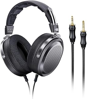 FiiO FT1 Pro Open-Back Planar Magnetic Wired Hi-Fi Kopfhörer für Zuhause, Studio, Aufnahme, hohe Empfindlichkeit (Schwarz)