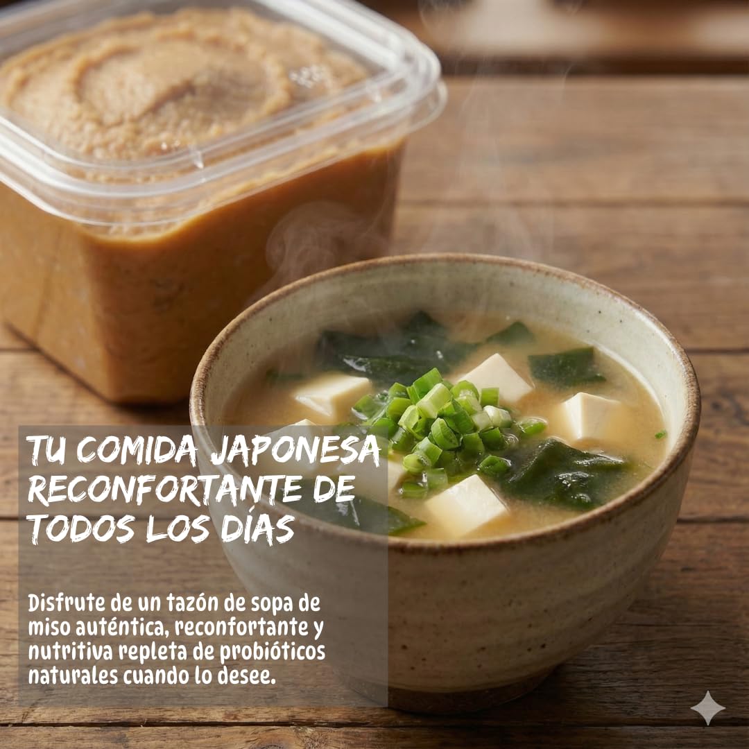 Umami Shiro Miso Japonés 500g - Pasta de Miso Blanco Artesanal - Producida en Japón