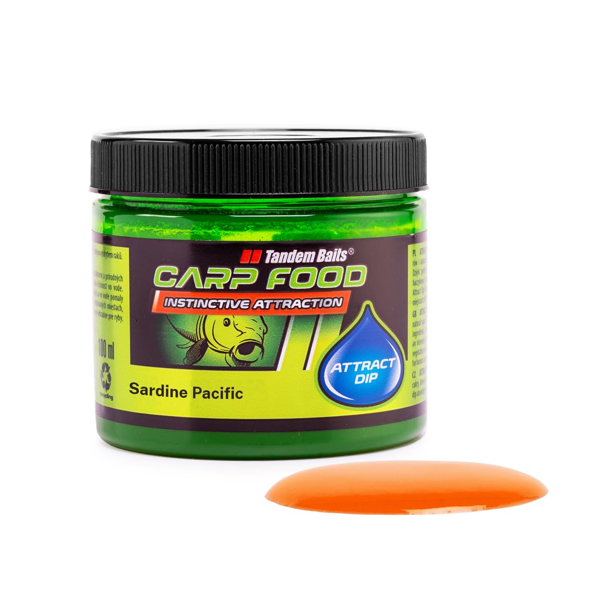 Tandem BaitsCarp Food Attract Dip Carp Attractor Fishing Bait For Big Fish Carp Liquid Attractant Attractors Fishing Accessories For Professionals & Hobby Anglers 100 ML