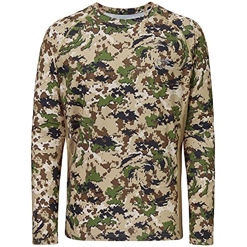 BASSDASH Men's Hunting Camo Performance Long Sleeve Shirt Fishing UPF50+ FS13M4