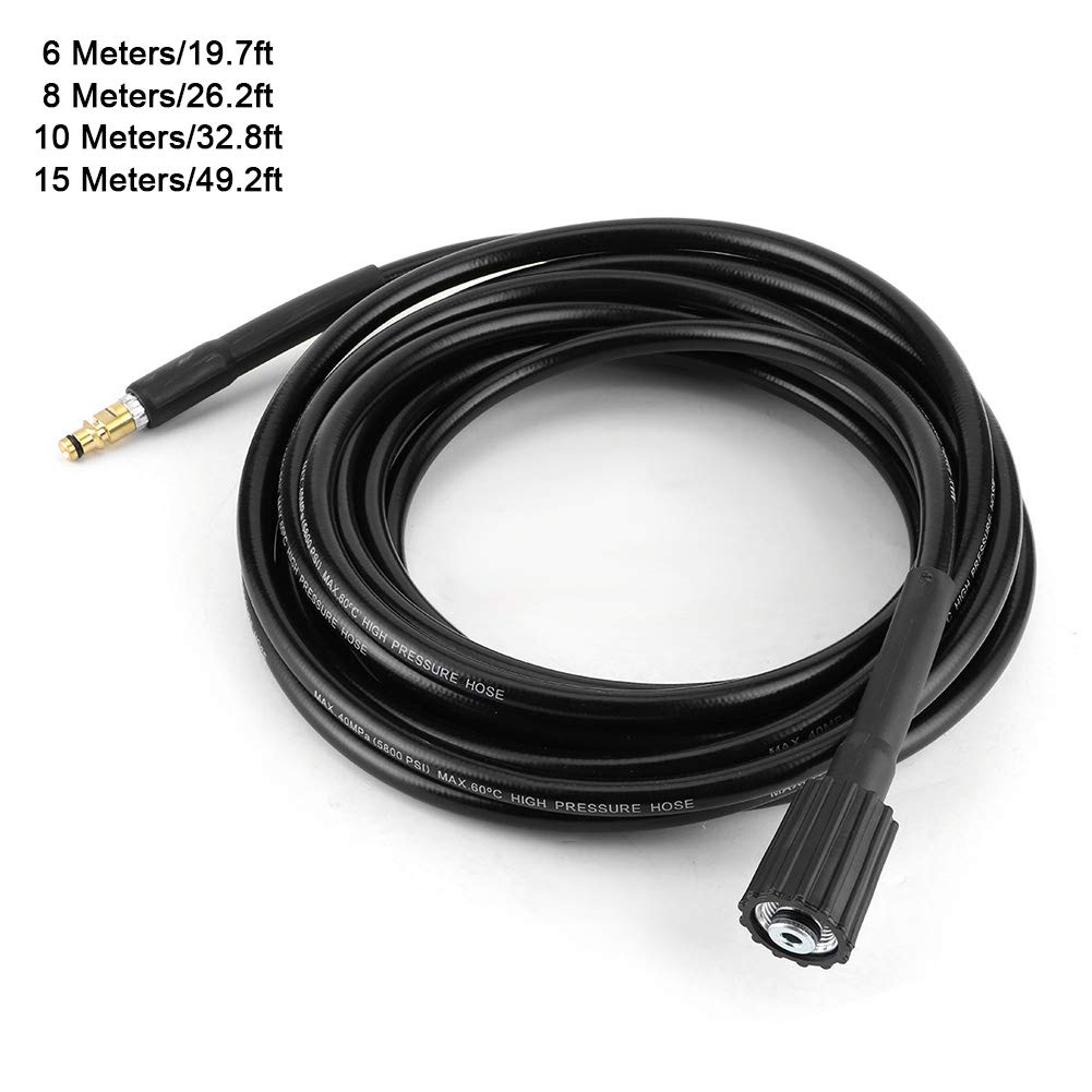 Filfeel Tubo per idropulitrice, 40MPa/5800PSI Tubo per rondella Automatico Tubo in Gomma per Pulizia dell'Acqua ad Alta Pressione Adatto per Karcher K2 K3 K4 K5 - Goditi la Migliore qualità(10m)