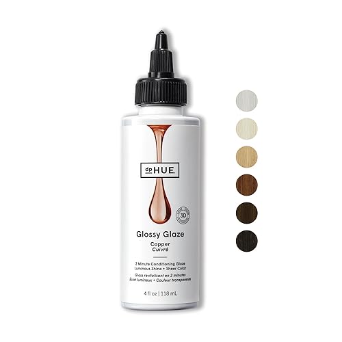 dpHUE Esmalte brillante, cobre, 4 onzas líquidas, esmalte acondicionador para la ducha para un brillo luminoso y un color transparente, sin
