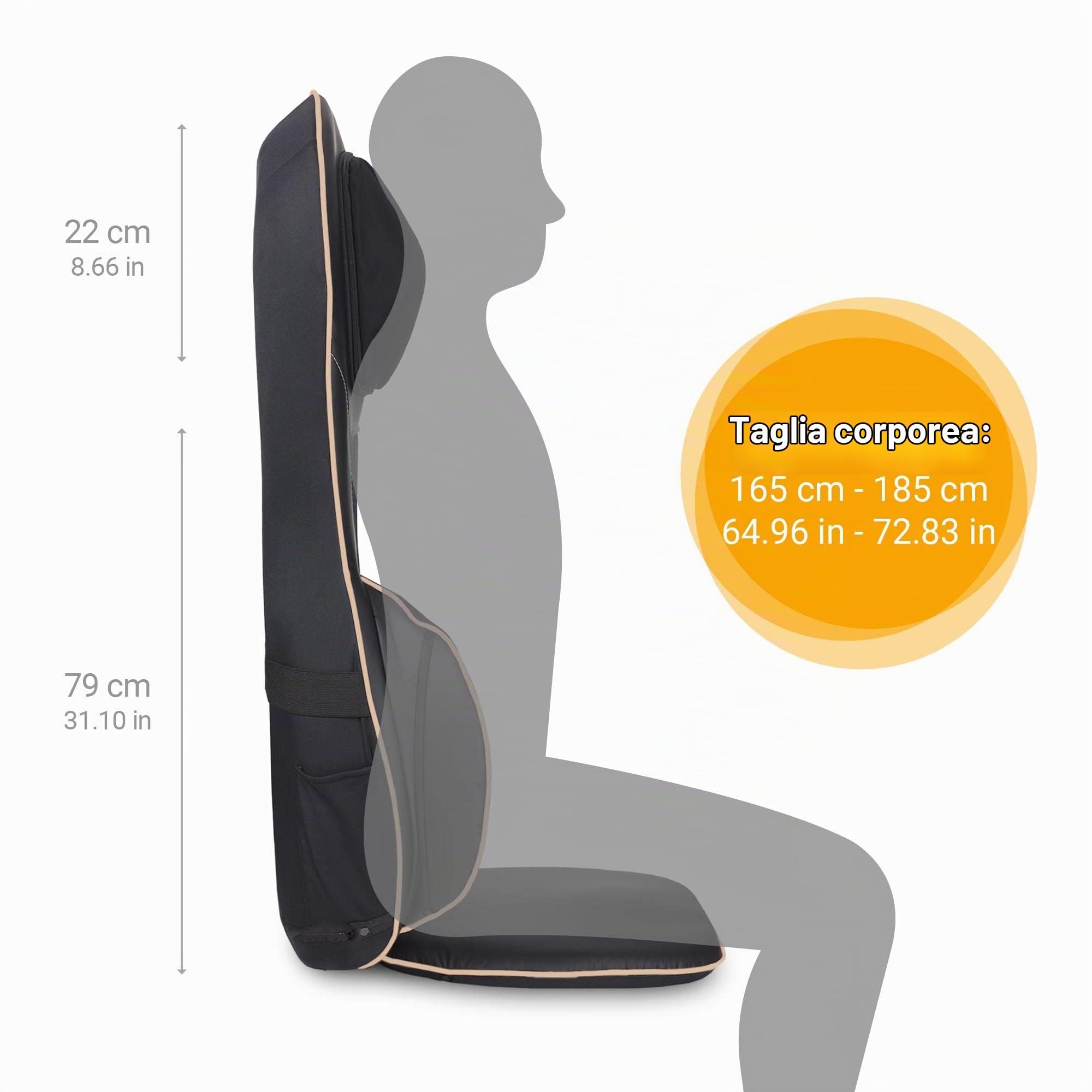 medisana MC 825 sedile massaggiante Shiatsu, massaggiatore elettrico
