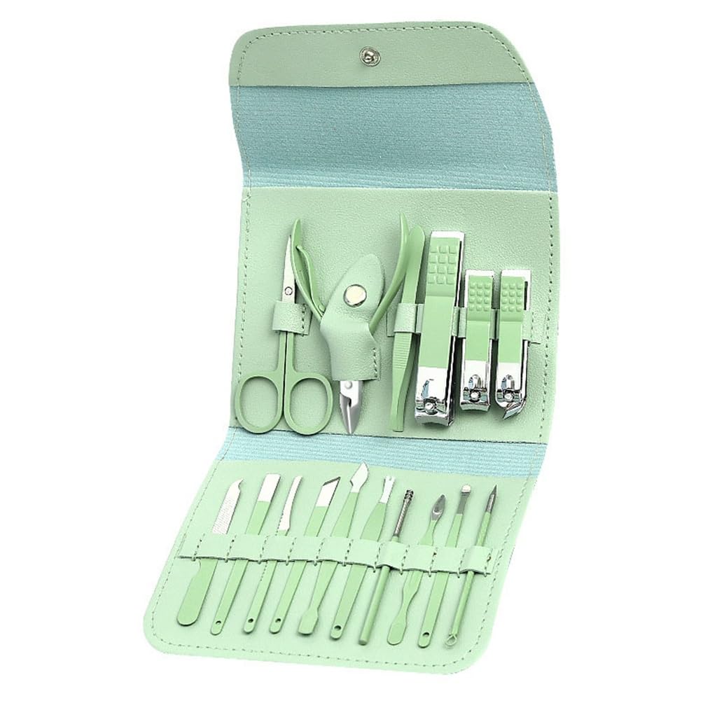 Nail Clippers Full Set of 16 Pieces Stainless Steel Manicure Scissors