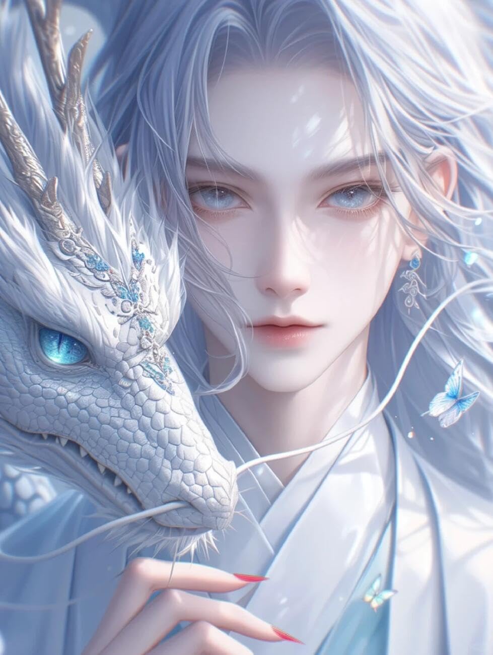 RKFLGEW Animal 14CT Cross-Stitch Kits Eastern Dragon Preprinted Fabric Cross Stitch DIY Art Needlecrafts Embroidery Kits for Adults Beginners 40x50cm