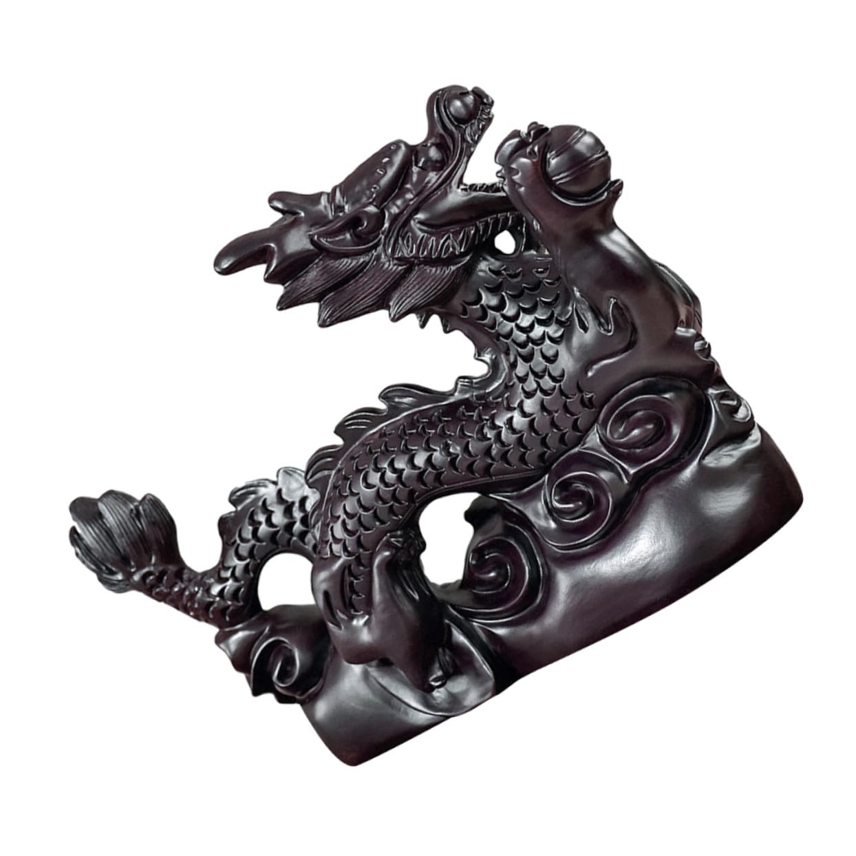 Statue de dragon bois pour rehausser une décoration de bureau fade