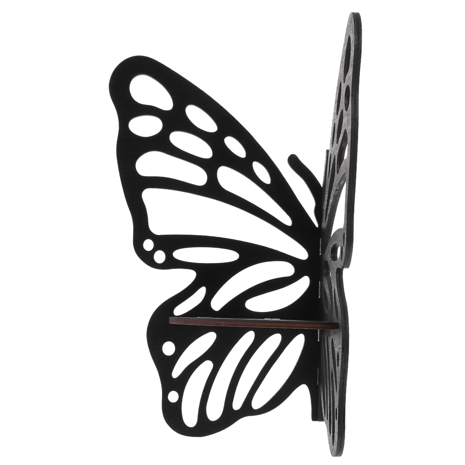 Luxshiny Butterfly Corner Shelf Wall Mounted Display Rack Crystal Display Shelf for Ornament and Room Decor Stylish Floating Corner Storage