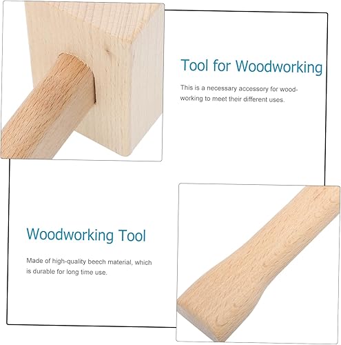 Miniatura 2 de TEHAUX Martillo de carpintero de madera portátil, herramienta de mano de mazo, acabado liso para carpintería, martillo tallado, herramienta de