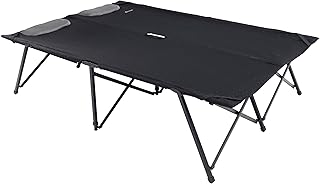 Outwell Posadas Cama Plegable Doble, Color Negro