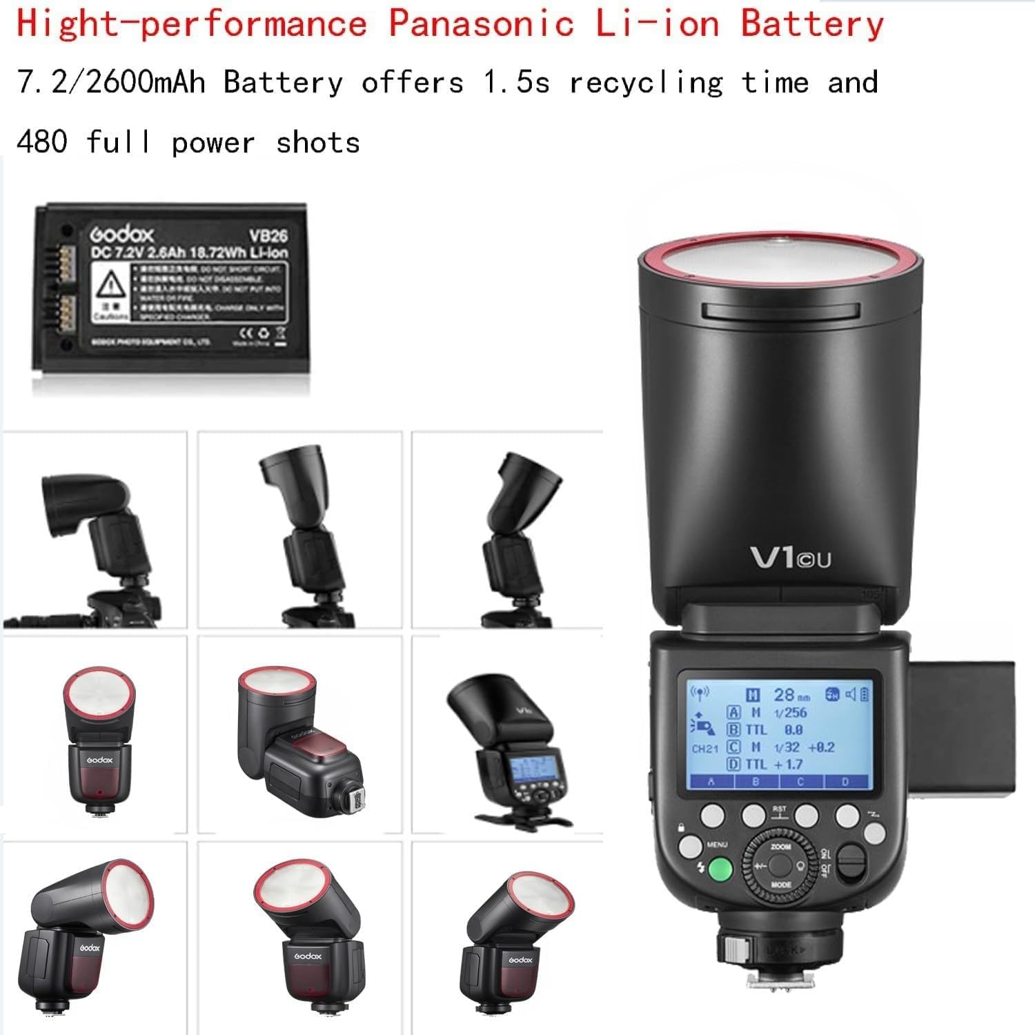 Amazon.com : Godox V1 V1-C V1C USA Version Round Head Camera Amazon.com : Godox V1 V1-C V1C USA Version Round Head Camera