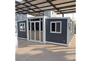 15x20 FT Tiny House Prefab, 2 Bedrooms, Bathroom, Kitchen on Wheels