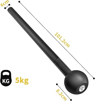 POWER GUIDANCE Steel Mace Macebell Cast Iron Training Full Body Workout, Shoulder, Core Strength, Muscles, Joints (2.5kg to 12.5kg)