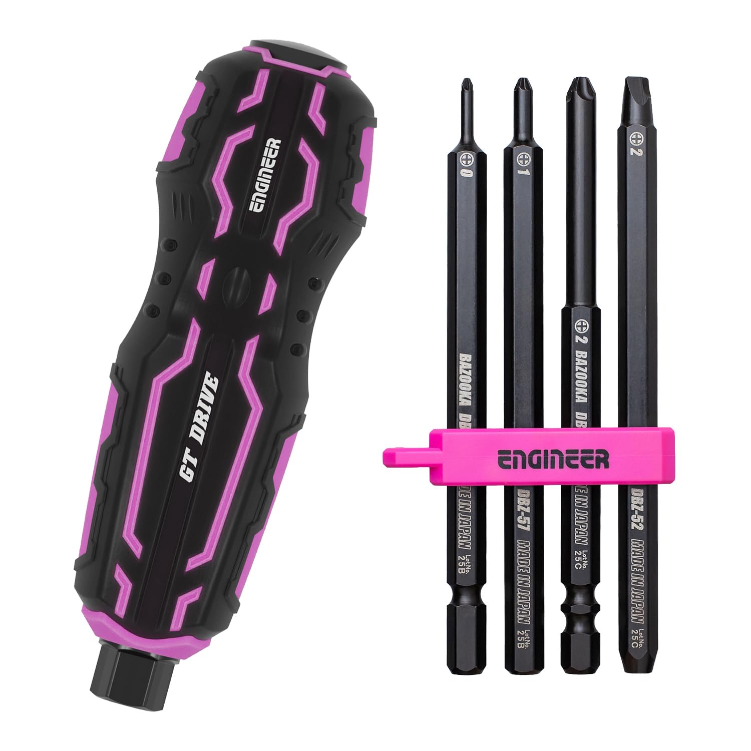 Amazon.co.jp: エンジニア GTドライヴ ネジバズーカセット PINK&BLACK