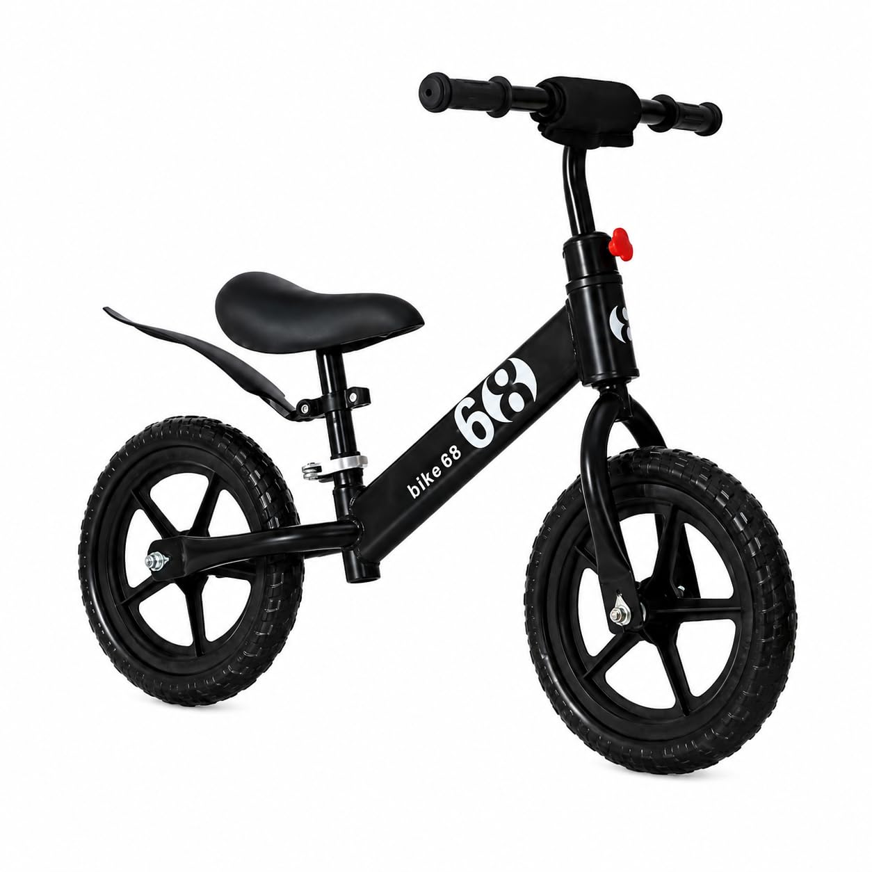 Kids Balance Bike for 2-5 Years, Matte Black Lightweight Pedal-Free Bicycle with Adjustable Seat & Handlebar, Training Balance Cycle for Boys & Girls, No Pedal Bike-image-45