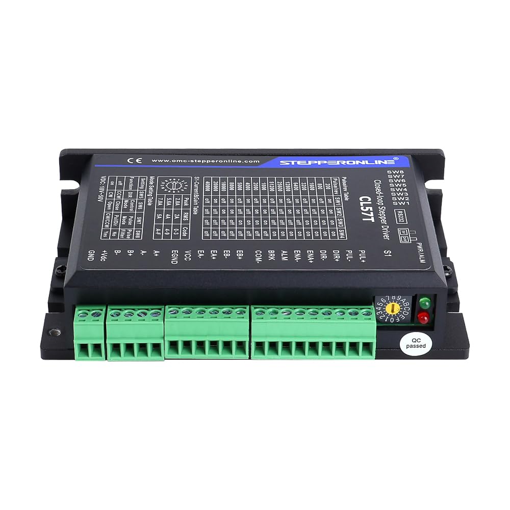STEPPERONLINE Modbus RS485 - Driver per motore passo-passo ad anello chiuso, 0,1-7,0 A, 24-48 V CC