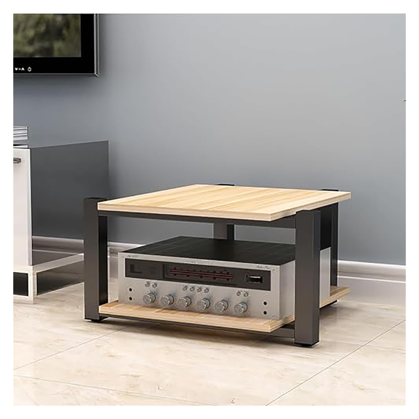 Evita sobrecalentamiento con este rack de audio HiFi de estructura de acero