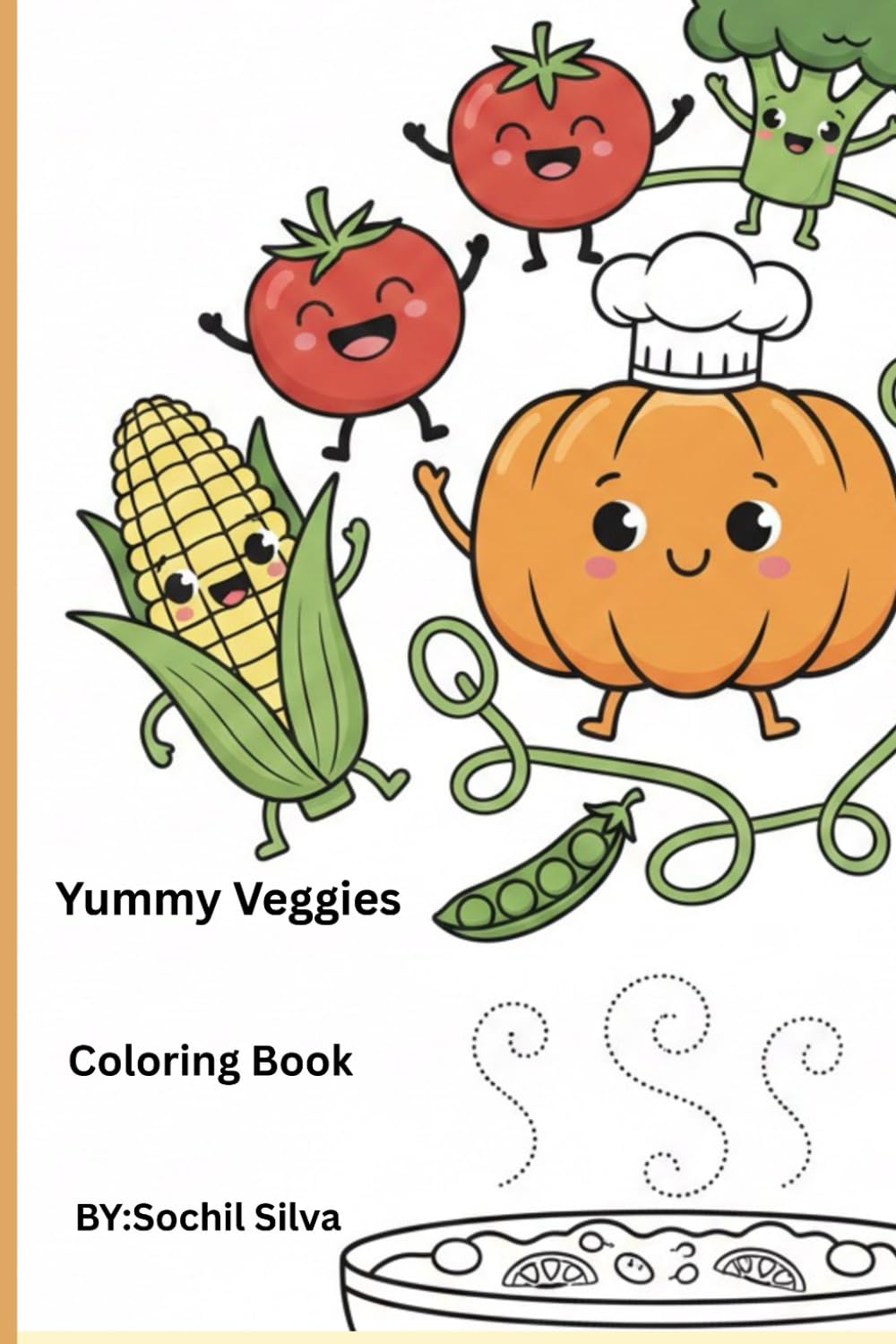 Yummy Veggie Coloring Book
