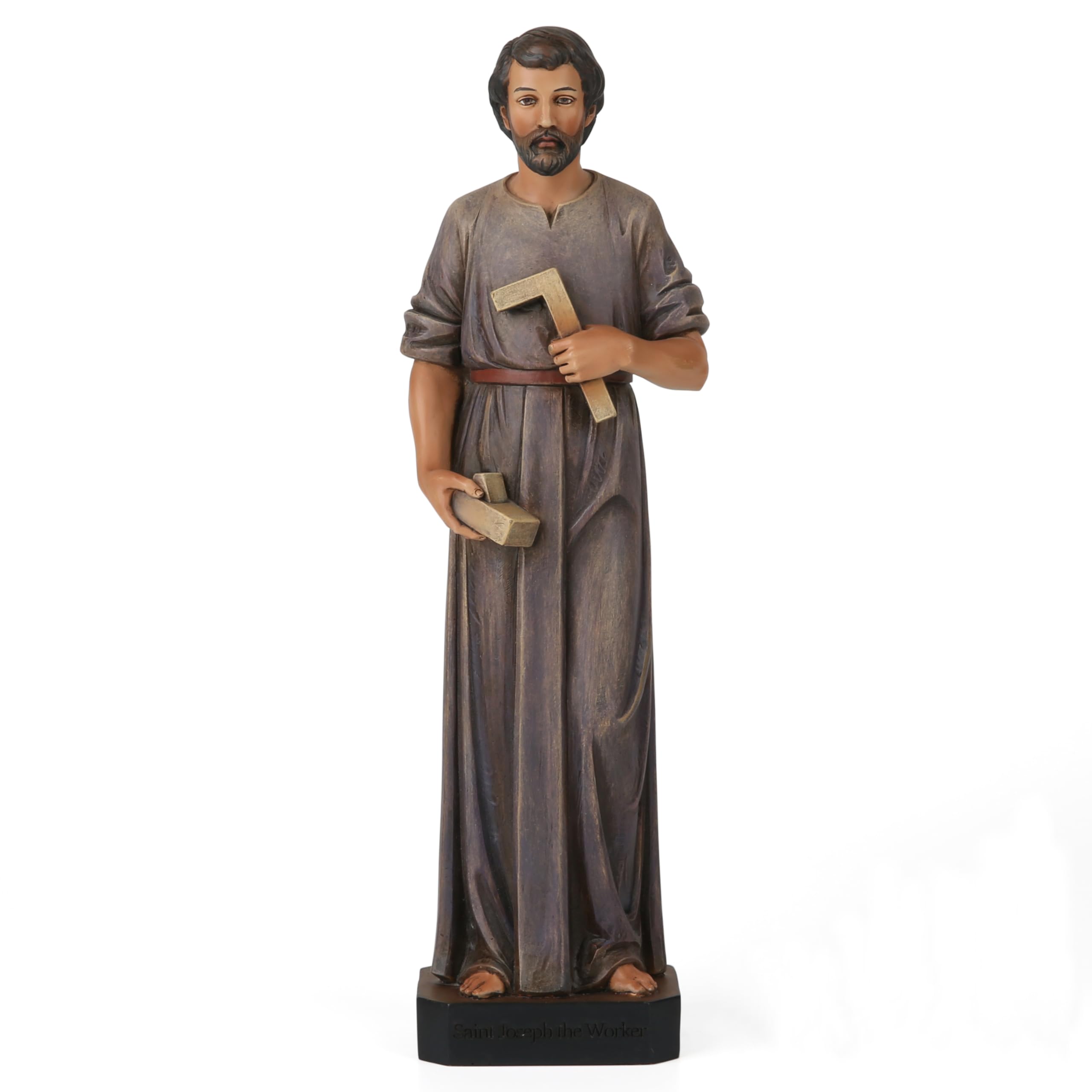 BC BUILDCLASSIC Catholic Saint Joseph Statue The Worker, Catholic Decor Indoor, Religious Gifts for Labour Days 11inches H, Hand Painted by
