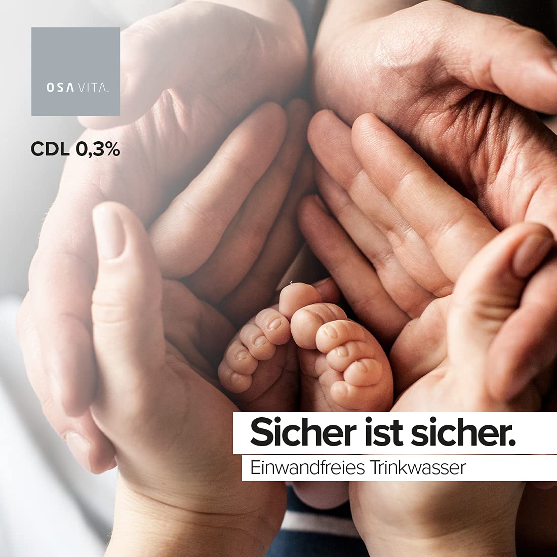 CDL 0,3% di biossido di cloro concentrato da 5 litri – confezione CDS – test di efficacia secondo EN1276 & EN13623 – Made in Germany