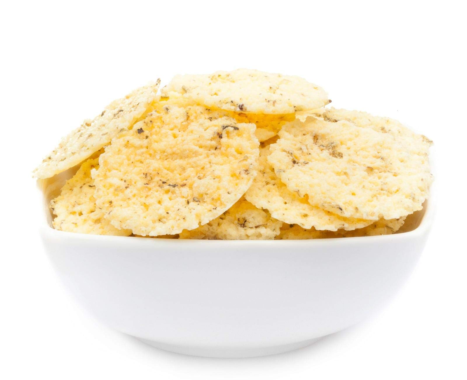 1 x 750g 100 % Käse Chips in Deutschland Handgemacht aus Gauda Käse mit Kräuter glutenfrei für Allergiker 43 % Proteingehalt