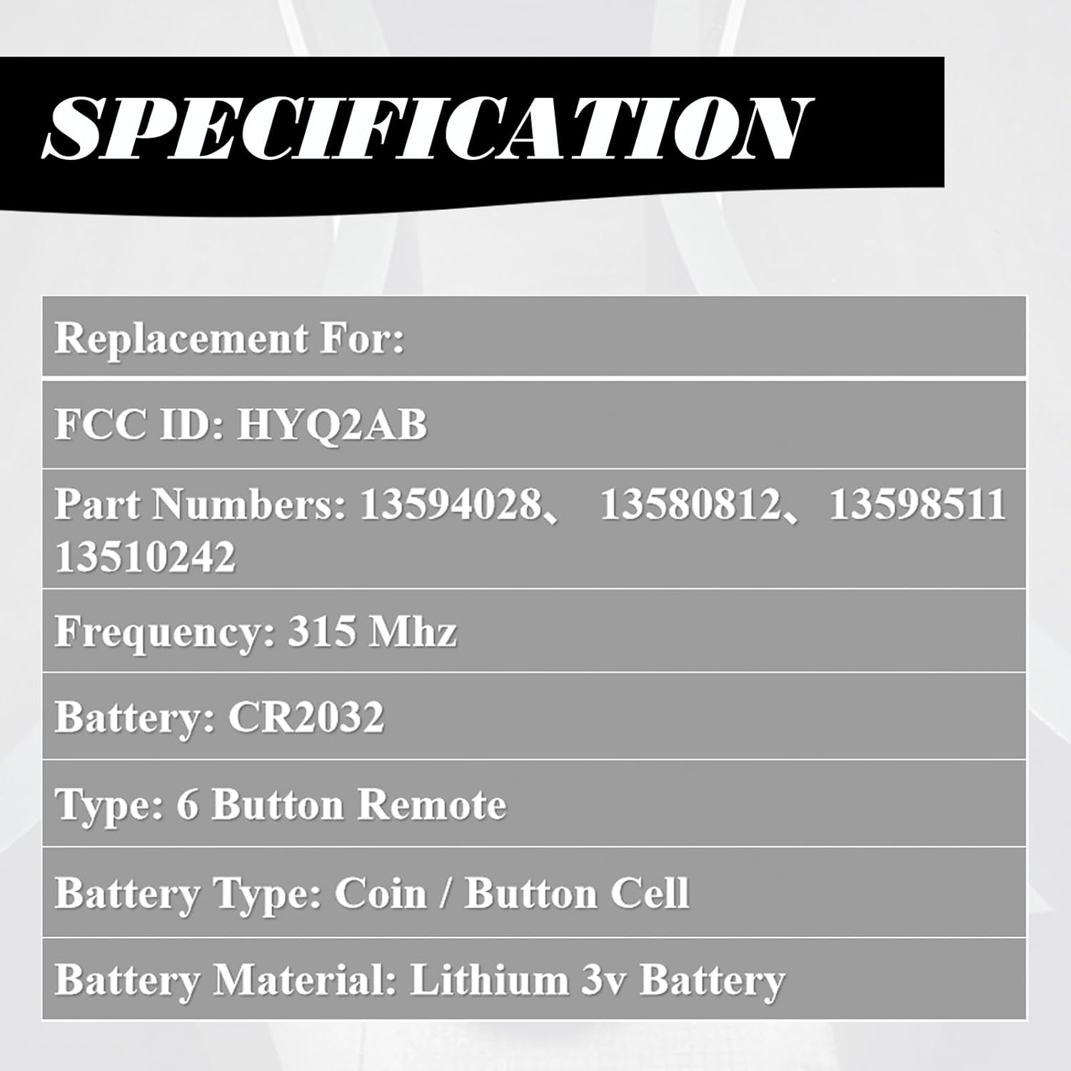 MechanMagic Key Fob Replacement Compatible for Cadillac Escalade 2015-2020 Escalade ESV 2015-2020 Proximity Smart Keyless Entry Remote Control Remote Start 13594028 HYQ2AB 13580812 315Mhz - Image 4