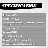 Vista 4 de MechanMagic Llavero de repuesto compatible con Cadillac Escalade 2015-2020 Escalade ESV 2015-2020 de proximidad inteligente sin llave, control