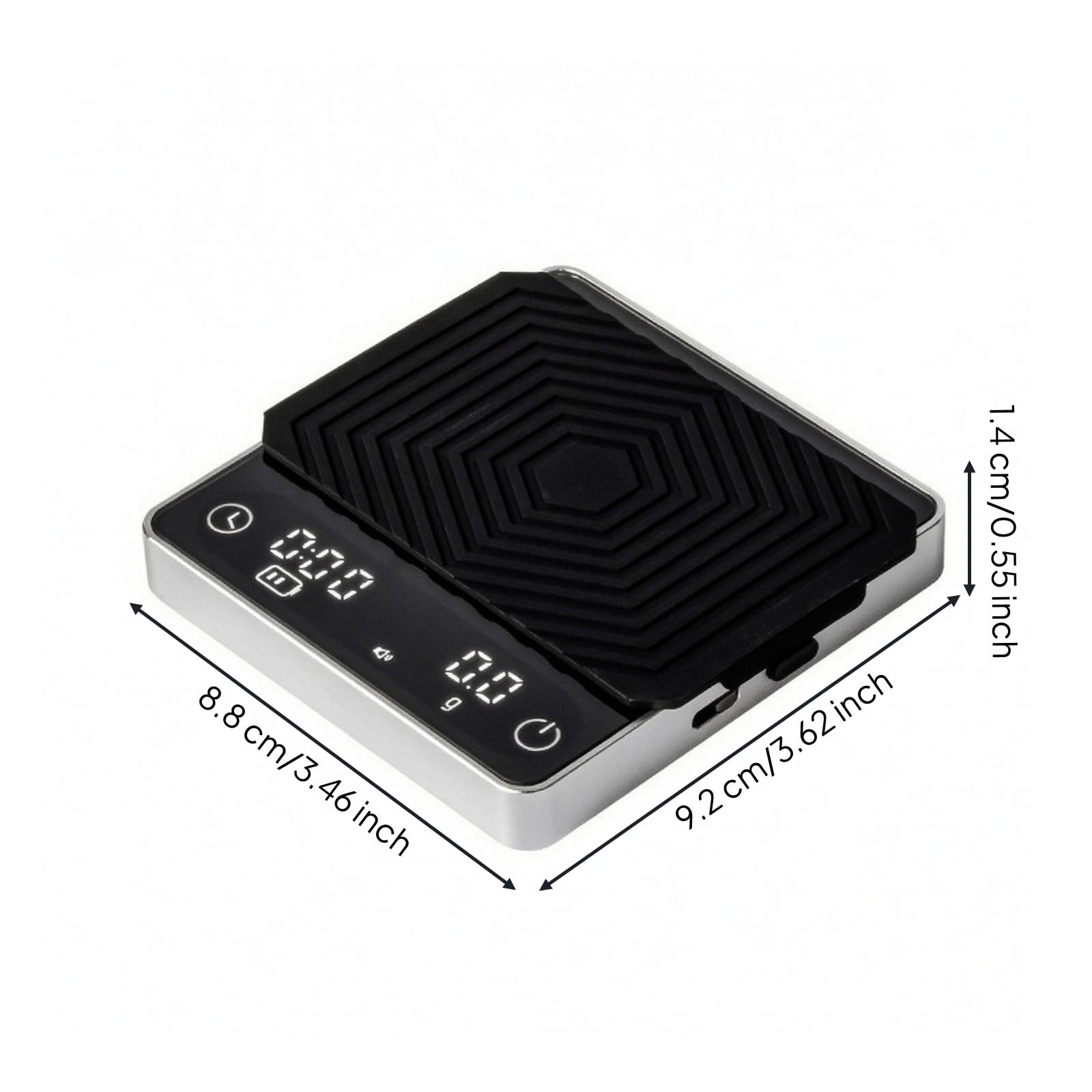Mini-Kaffeewaage präzise Kaffeewaage mit Timer flach waage für Kaffeeliebhaber, Kaffeebereitung