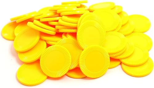 Miniatura 59 de Smartdealspro 64pcs 1.260 in/1.26 pulgadas plástico opaco aprendizaje contadores discos mini fichas de póquer fichas de juego con caja
