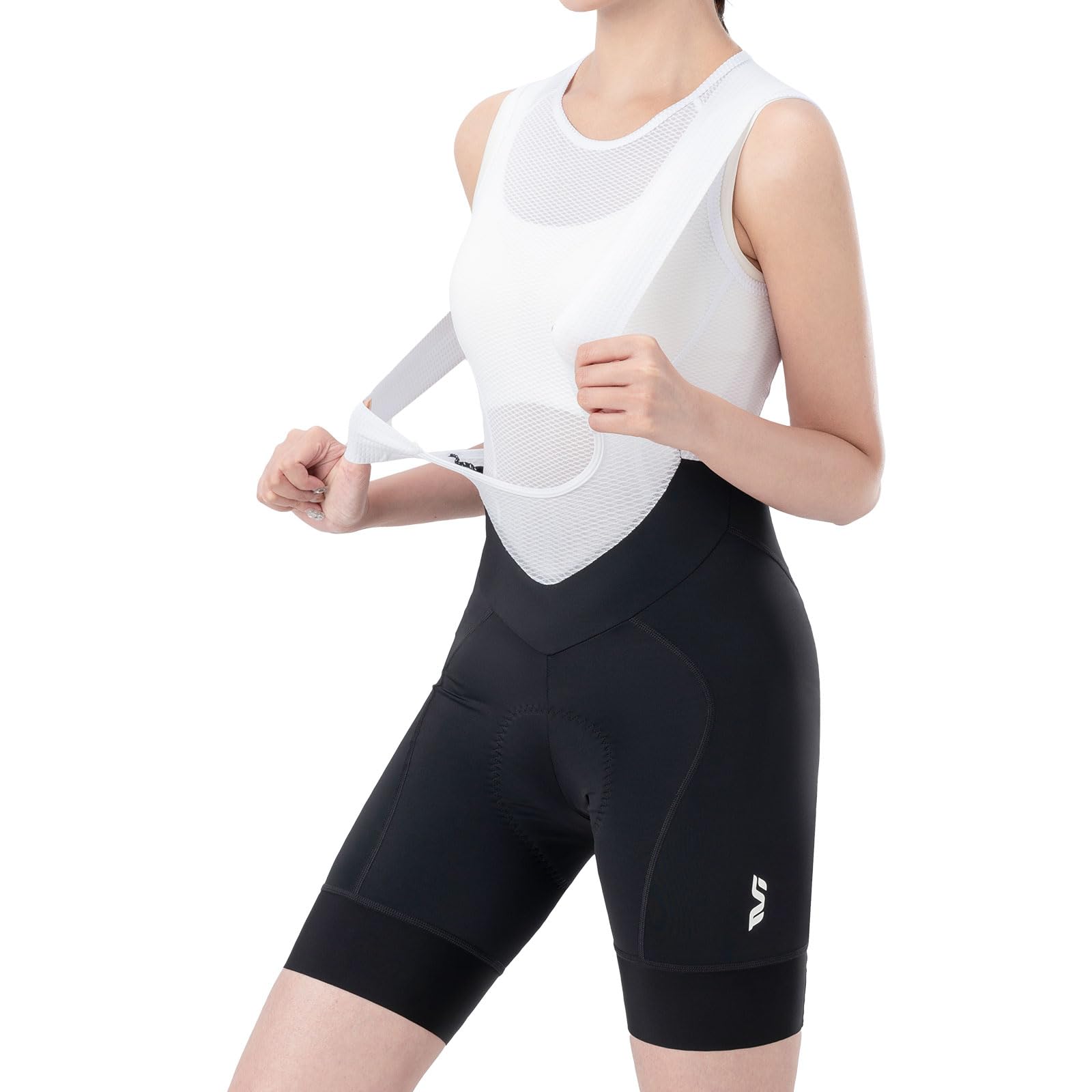 ROCKBROS TVI Radsport-trägerhosen für Damen Fahrradhose Kurz Fahrradunterhose Gepolsterte Atmungsaktive Sommer