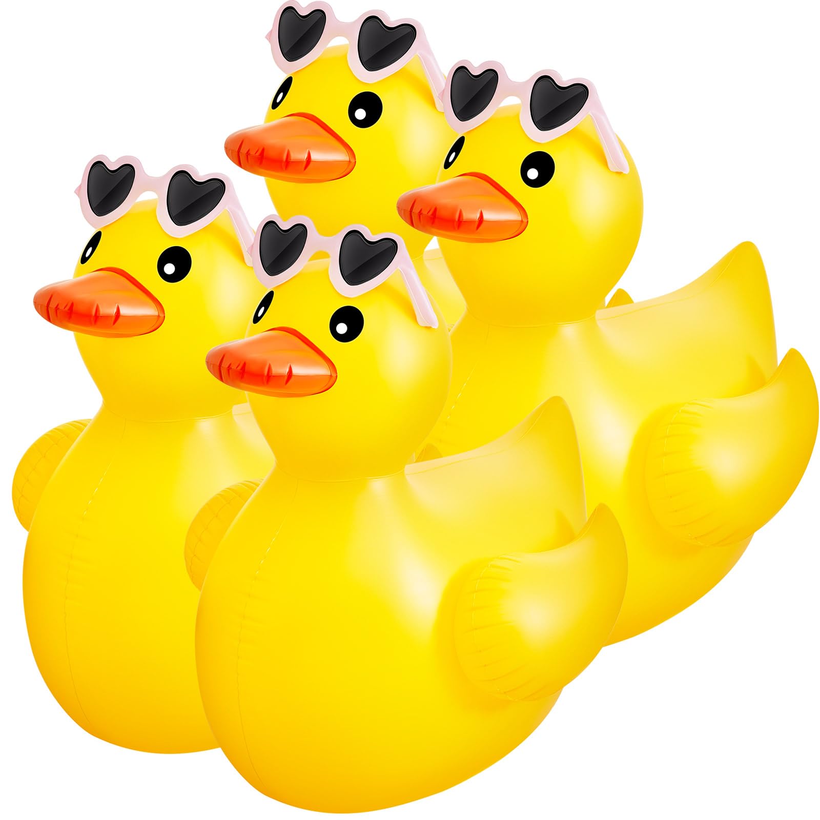 Photo 1 of Hungdao Giant Inflatable Duck Pool Float - 4 Feet, Sunglasses