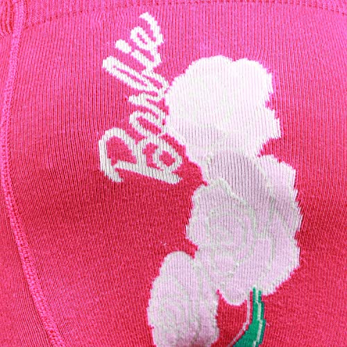 Image of Bonjour Barbie Printed Knitted Tights For Baby Girls - Pink
