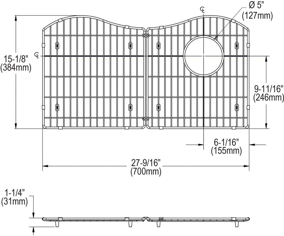 Up To 60% OFF Elkay LKOBG3017RSS Bottom Grid, Stainless Steel