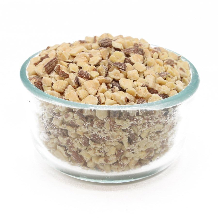 C.J. Dannemiller Dry Roasted Chopped Almonds, Bulk 10 LB Box, Unsalted Almonds Perfect for Snacking, Baking, Cooking