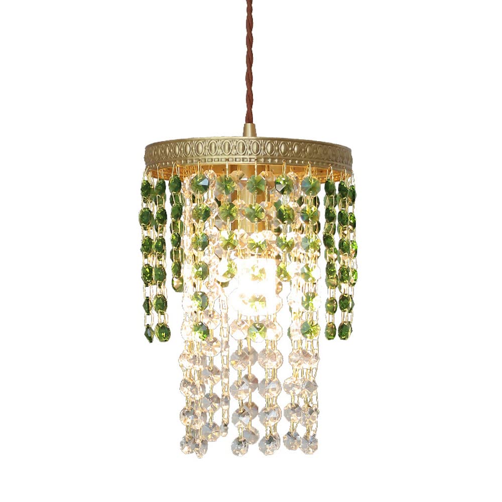 Suspension en cristal raindrop et structure en cuivre au design géométrique chic - 8