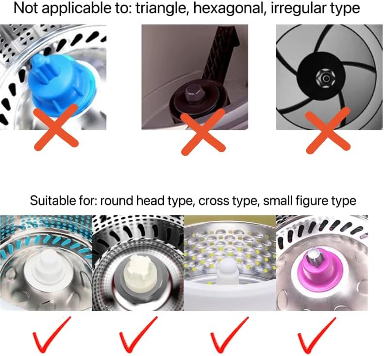 Miniatura 6 de LeoJiang Mango de repuesto de trapeador giratorio giratorio de 360 grados, mango de repuesto telescópico para herramientas de limpieza, versión