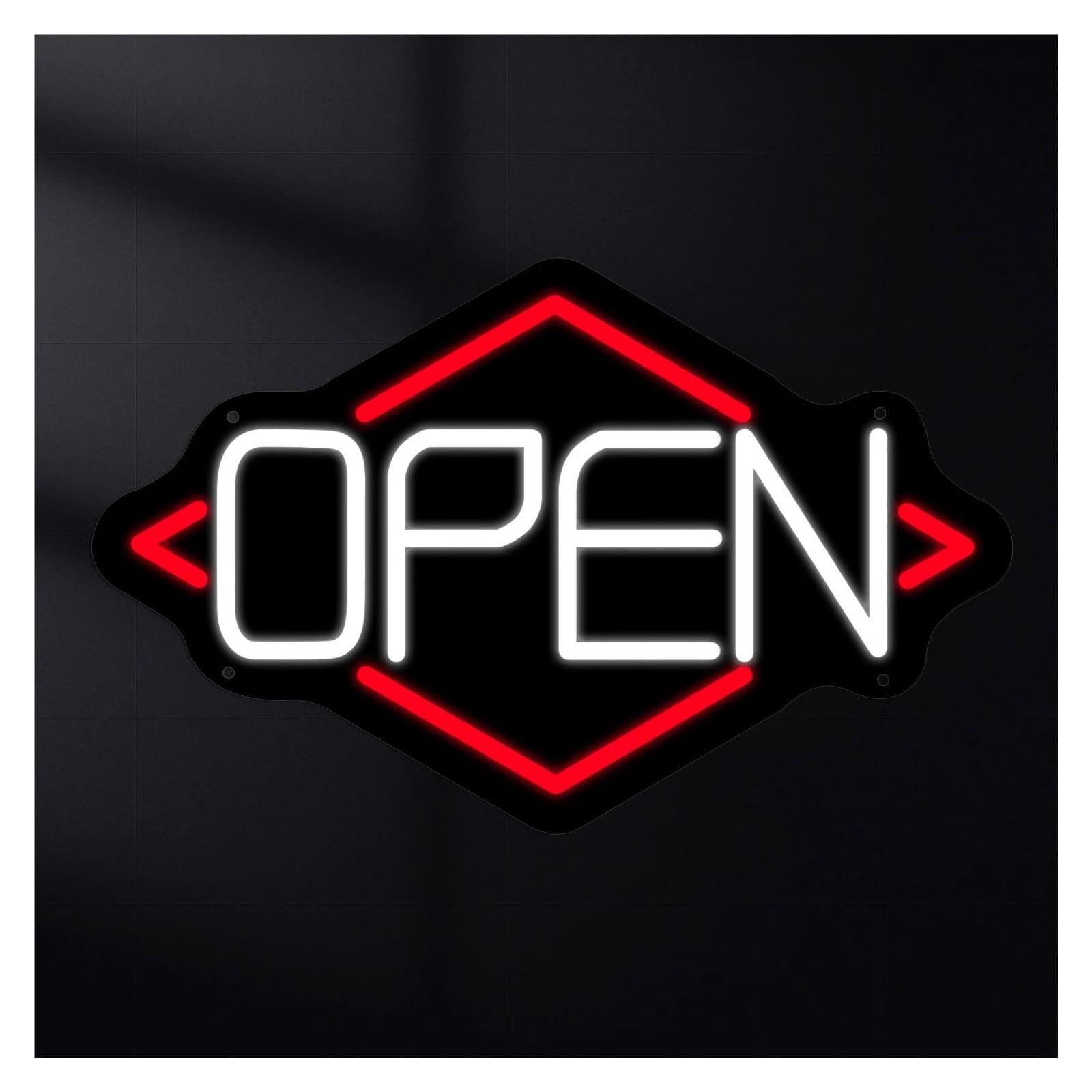 Shouxi One Color Sign Lamp Open Neon Sign Commercial With On/Off Switch For Storefront Window Bar Salon Coffee Shop 25.4Cmx40.6cm