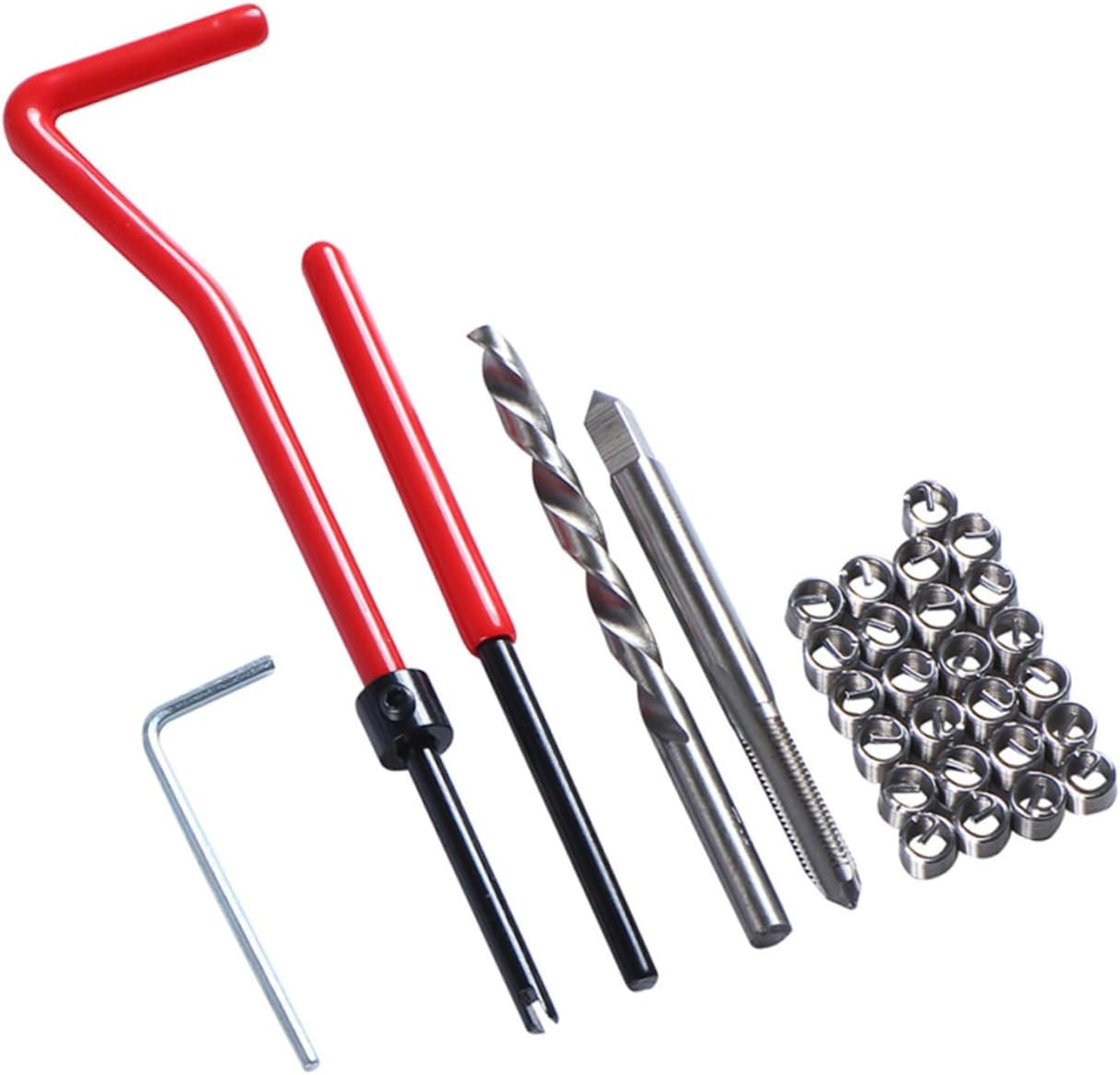 OUNONA Thread Repair Kit Stripped Thread Tool for Car Repair with Inserts and Accessories