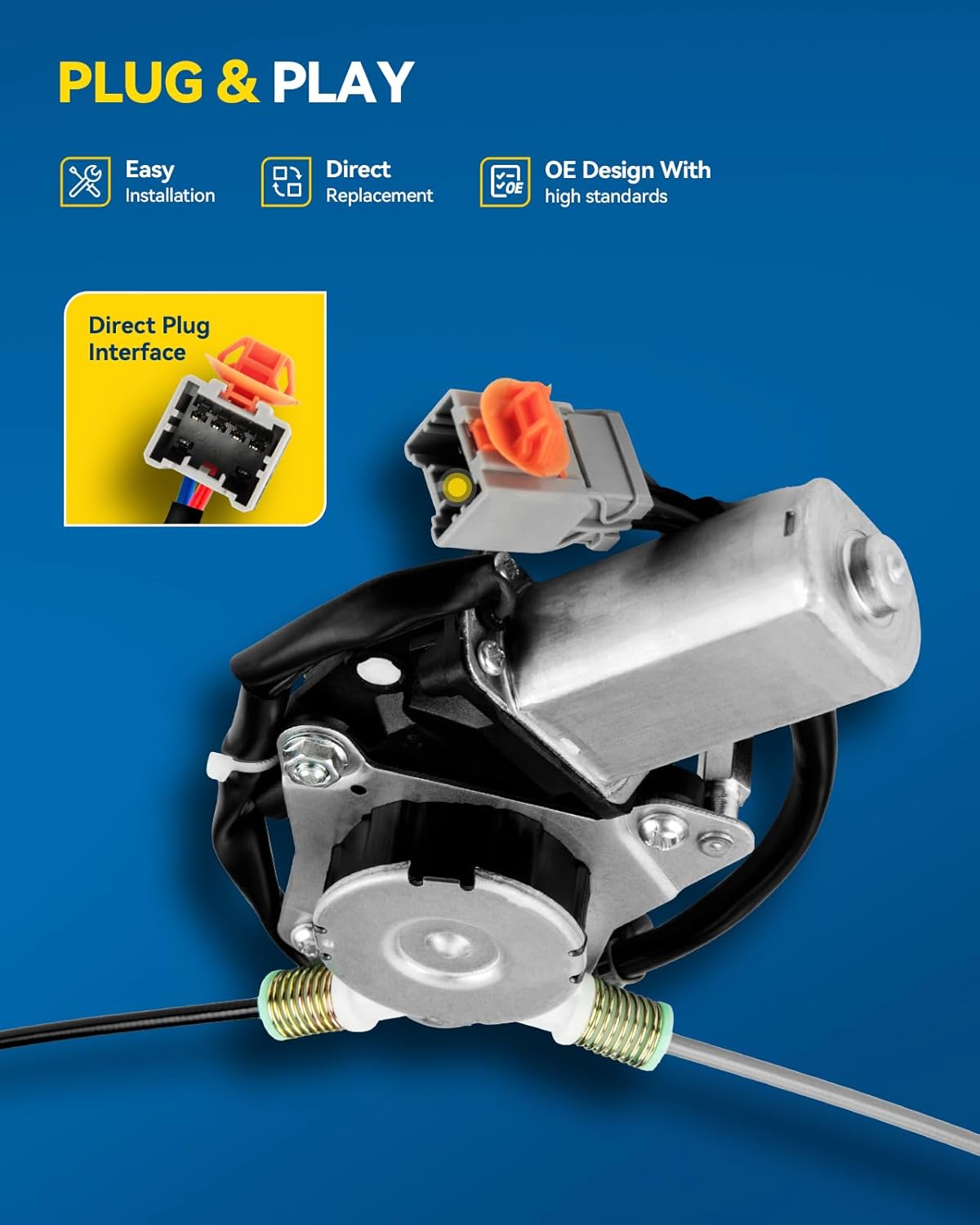 PHILTOP 741-302 Power Window Motor and Regulator Assembly for CR-V 2002-2006