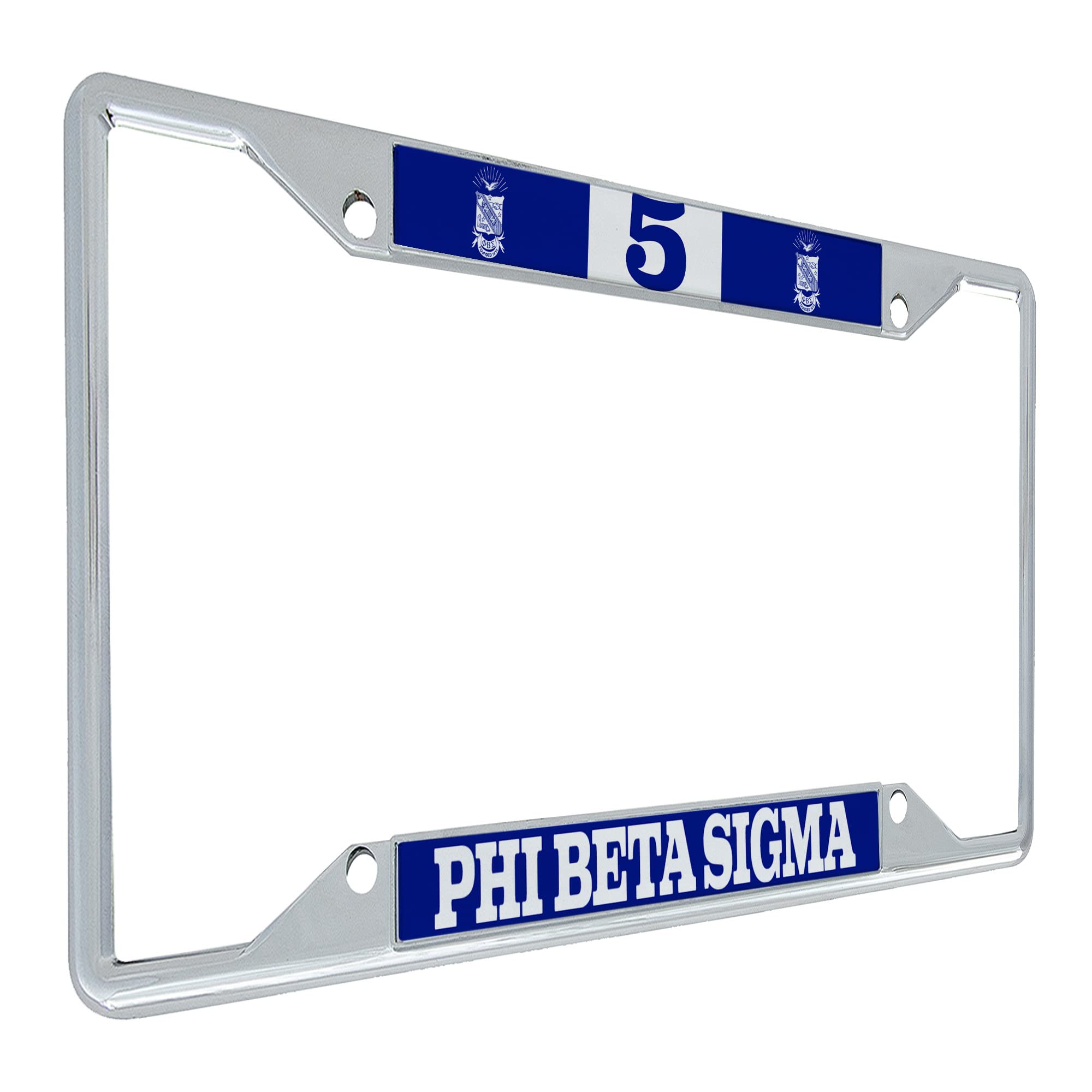 Desert Cactus Phi Beta Sigma Car Accessories Sigmas Metal License Plate Frame and Tag Holder for Front or Rear of Vehicle (#5 Frame)