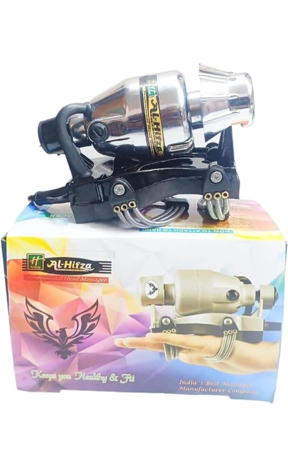 Al Hifza Handy Powerful Floating Action Body/Head Massage/Double Speed Handy Massagar (Chorm Silver) Al Hifza Handy Powerful Floating Action Body/Head Massage/Double Speed Handy Massagar (Chorm Silver)