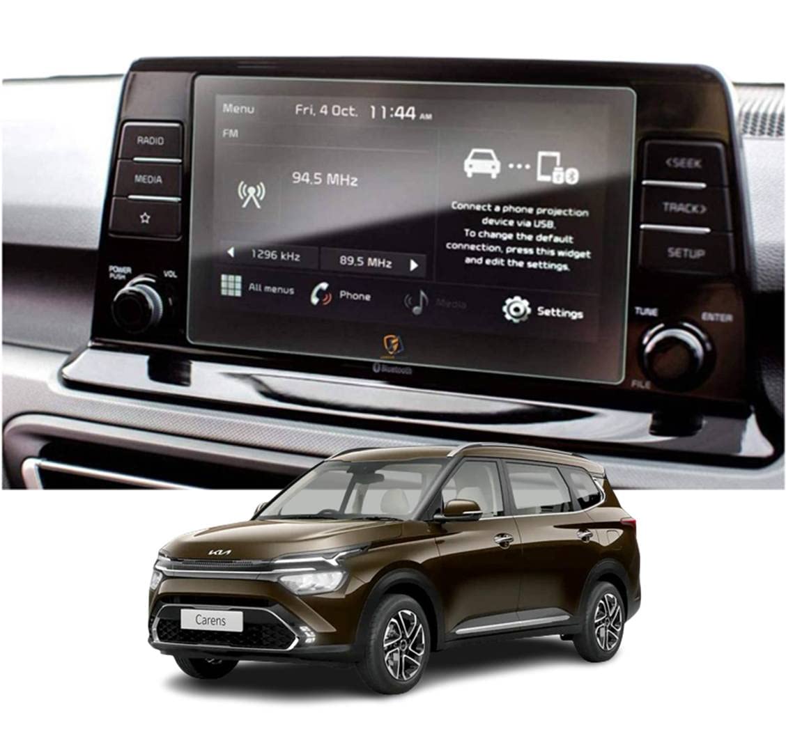 CAIDEN GUARDS Screen Guard For KIA CARENS (2022- Running) 08 INCH Infotainment | Music System Touch Screen (Company Fitted) Glossy [Not A Tempered Glass]-image-6