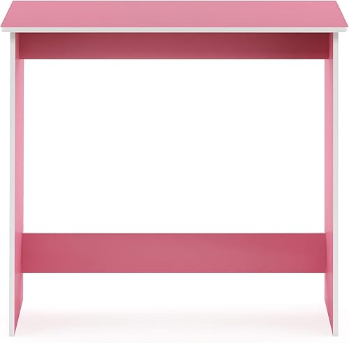 Miniatura 7 de Furinno Jaya Simple Home Estantería ajustable de 3 niveles, mesa de estudio simple, rosa