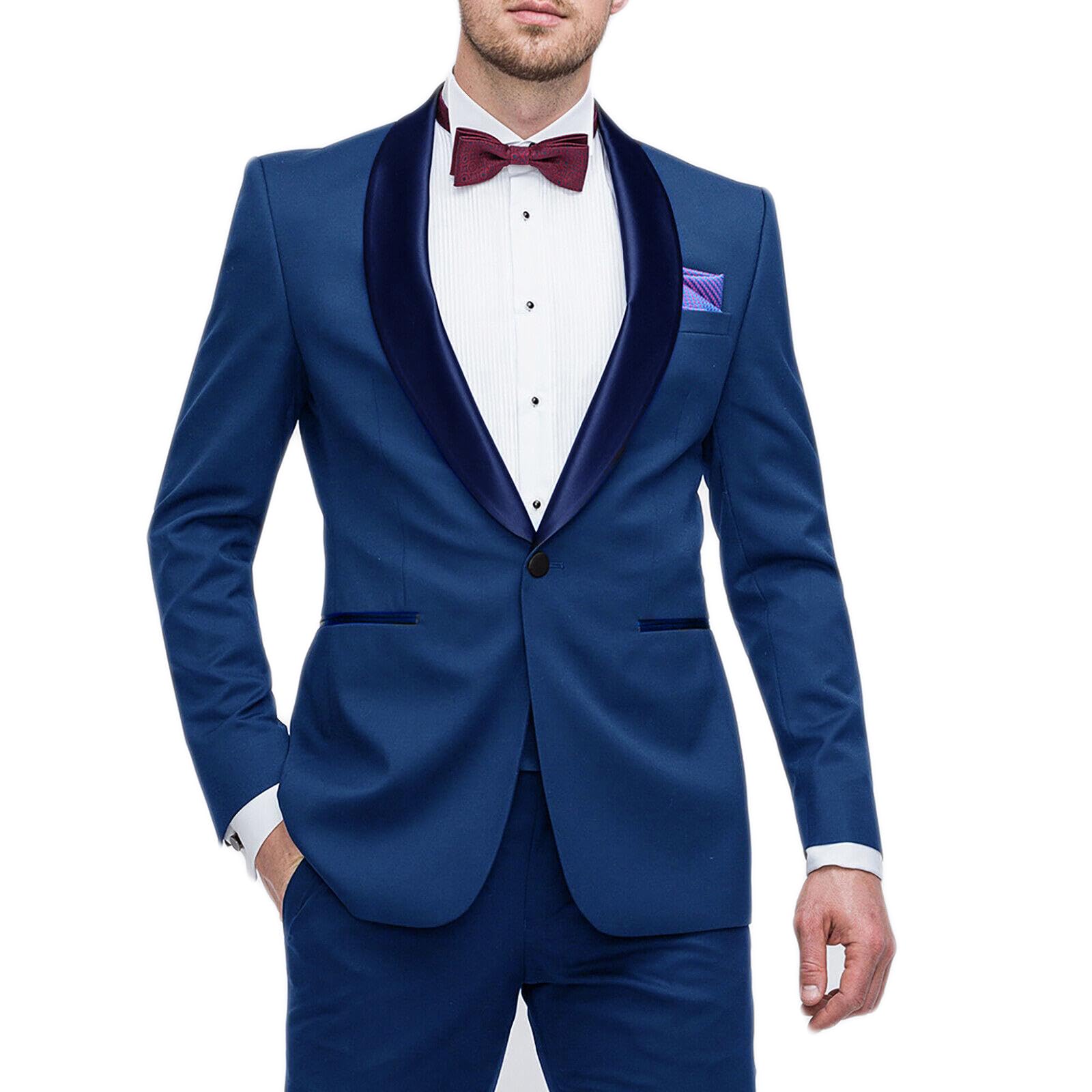 Smoking Uomo Linea Sartoriale Abito Elegante Completo Giacca Pantalone Cerimonia Matrimonio