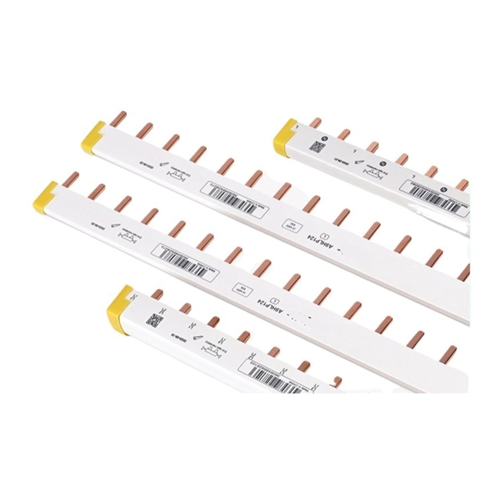 Bornier de disjoncteur en cuivre pur 63A for jeu de barres 1P DPN 12 bits, bornier domestique ouvert(A9HLP124-1P-24 circuits)