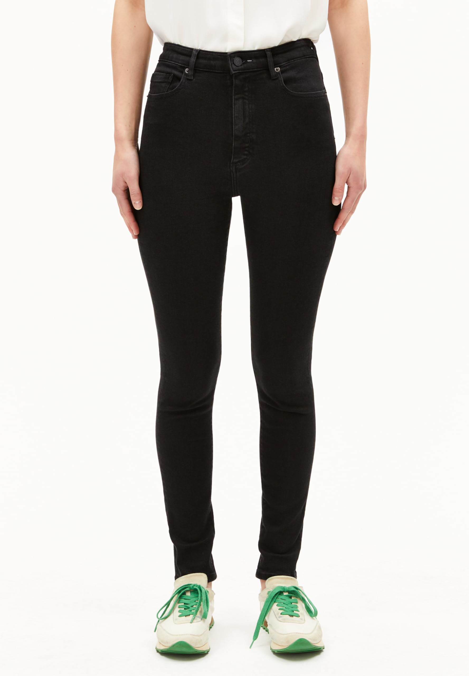 ARMEDANGELS Damen Skinny Jeans High Waist Bio-Baumwoll Mix X-Stretch INGAA Skinny Fit
