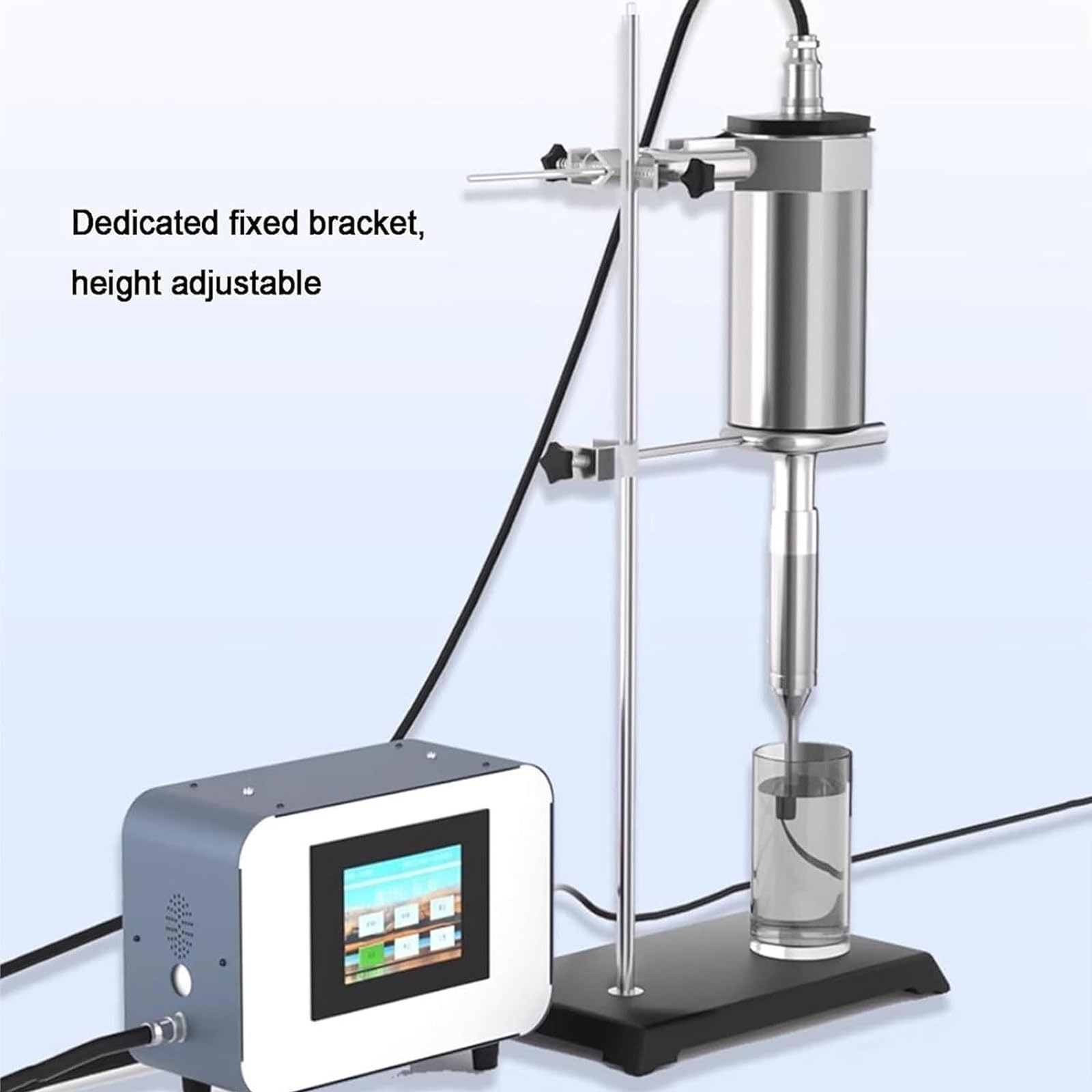 1000 W Ultraschall-Zelldisruptor-Homogenisator, 20 kHz Hand-Schallgerät mit 8 mm Sonde, 2000 ml Kapazität, für Biologie, Optik, Schmuck, Luft- und Raumfahrt