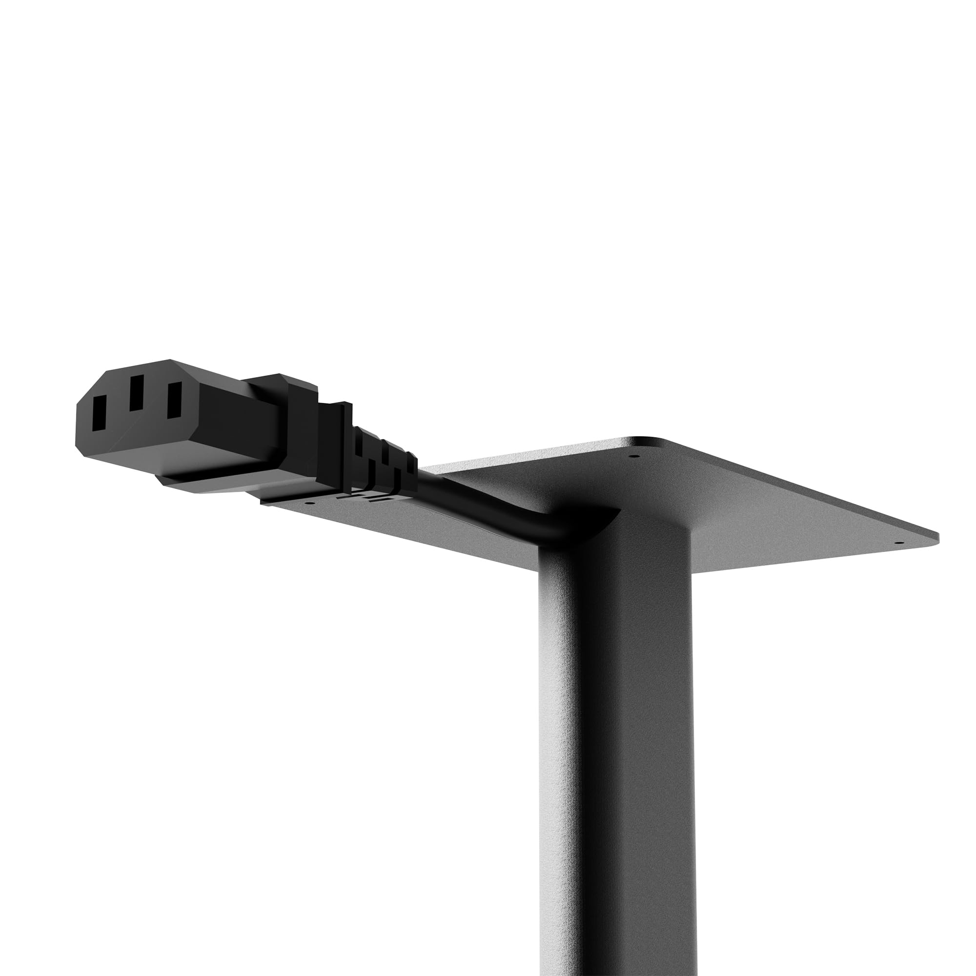 Kanto SPH Universal Height Adjustable Floor Speaker Stands for Bookshelf Speakers up to 13.6 kg | 24”-42” Height Adjustment | Internal Cable Management | Pair | Black