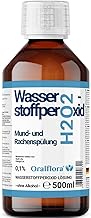 Oralflora 1 x 500ml Mouthwash H2O2 Hydrogen Peroxide 0.1% - Alcohol Free